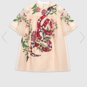 Floral Embroidered Kids Top